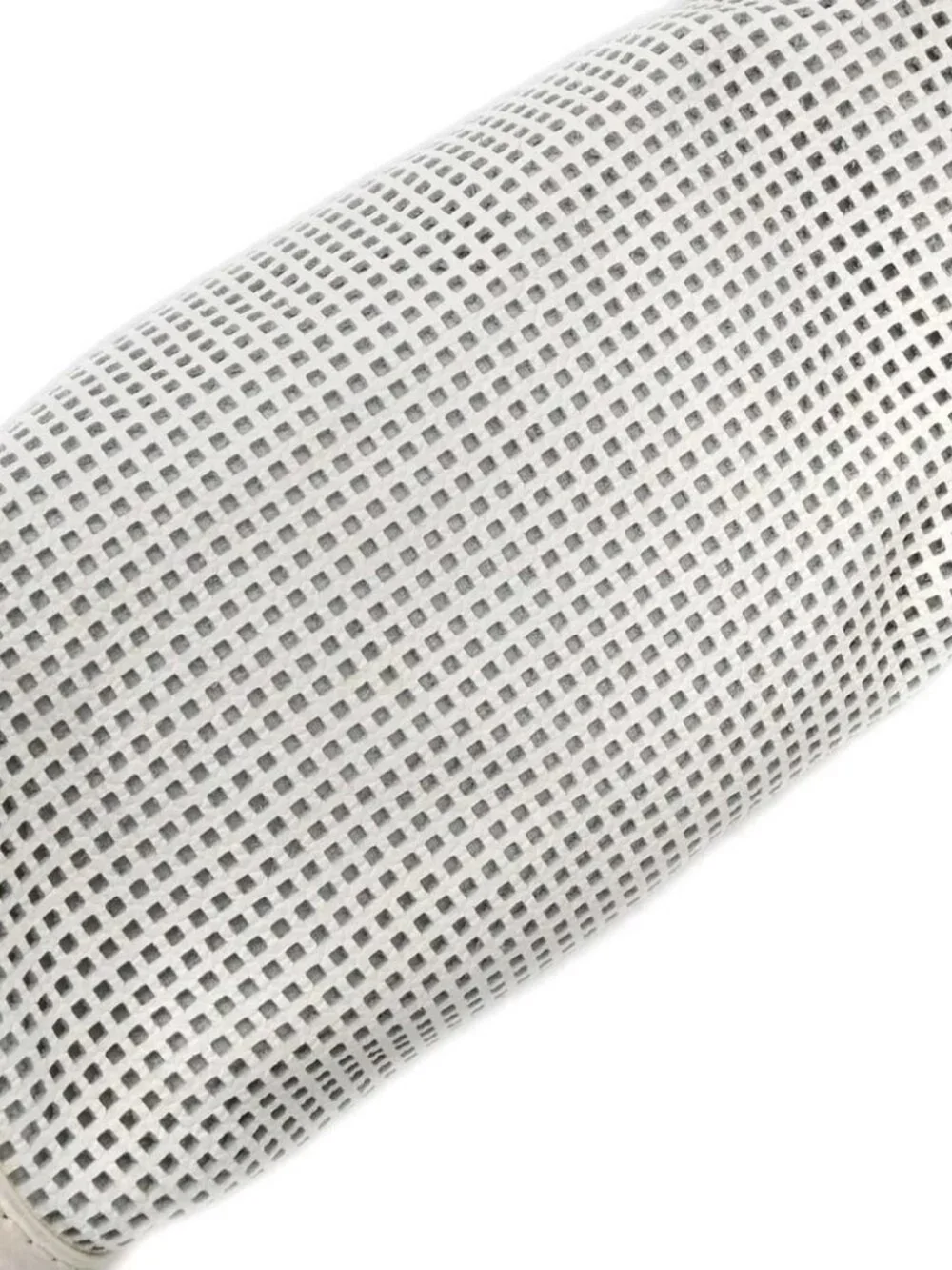 Chanel White Perforated Calfskin Pulley Shoulder Bag